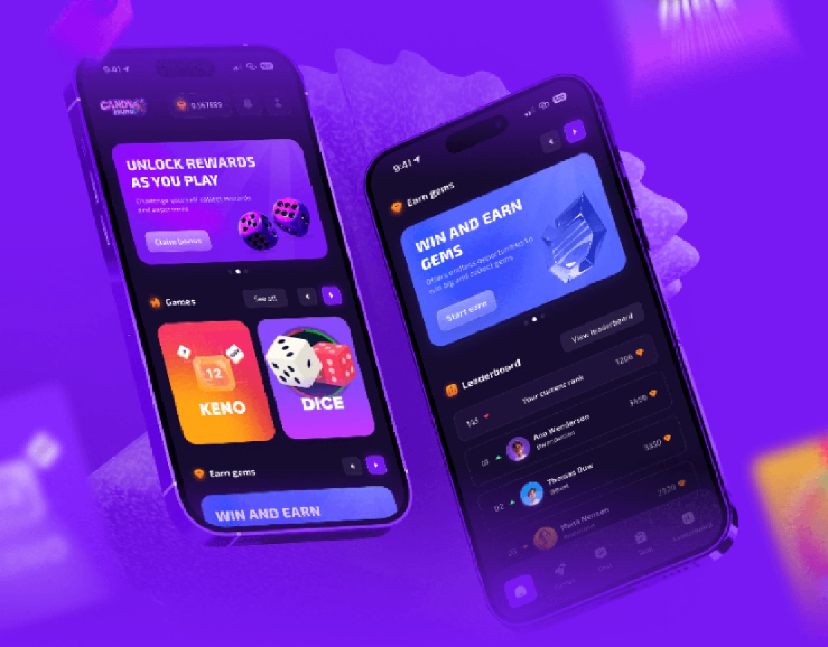 Onwin mobil uygulama — iki telefonda casino oyun ekranları