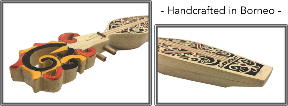 Sape with Top Painted Motif (Miniature)